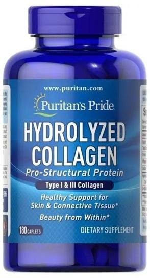 Puritan's Pride Hydrolysiertes Kollagen, 180 Kapseln, Unisex - Bild 1