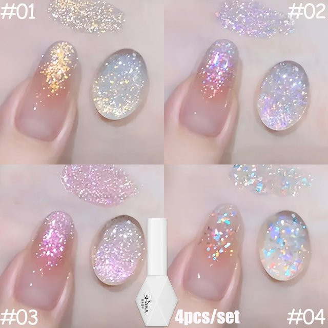 SHAKA Gel-Nagellack, Gold Lila, Glänzend - Bild 1