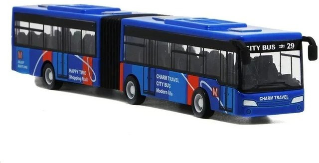 Fashnics Stadtbus-Spielzeug, 1:64, Metall, Blau, ab 4 Jahren - Bild 1