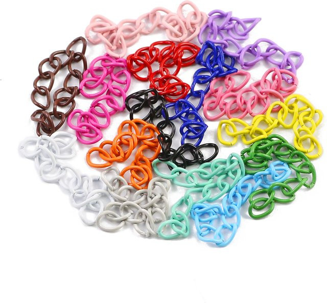 JHNBY Halskette Armband Verlängerungskette, Zinklegierung, Bunt, Unisex - Bild 1