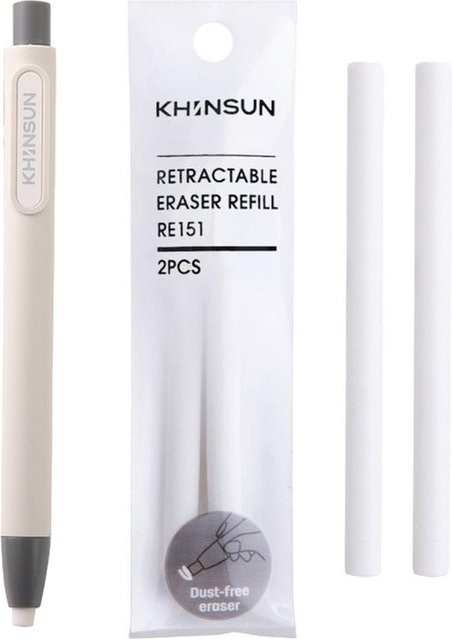 Einziehbarer Radiergummi mit Push-up-Funktion aus Kunststoff für die Schule - Bild 1
