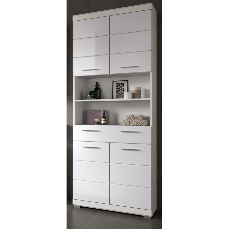 Inn.Furn Badezimmer Hochschrank Shawn in Weiß Hochglanz, B/H: 74 x 191 cm - Bild 2