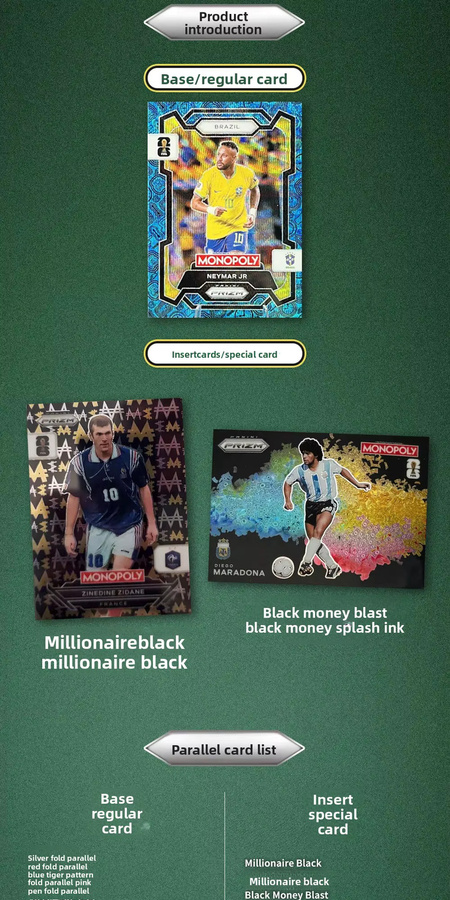Panini Monopoly FIFA World Cup Prizm Fußball-Sammelkarten Mystery Box, ab 8 Jahren - Bild 5