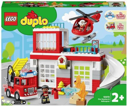 LEGO DUPLO Feuerwehrwache mit Hubschrauber Set 10970 - Bild 1