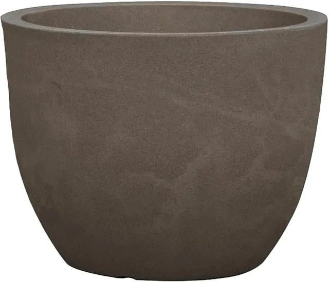 Siena Garden Pflanzgefäß Bristol in Taupe, rund, Steinoptik, Durchmesser: 40 cm, Höhe: 30,7 cm - Bild 1