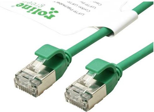 Roline Patchkabel Cat.6A U/FTP Ethernet LAN Slim Grün 2 m - Bild 1