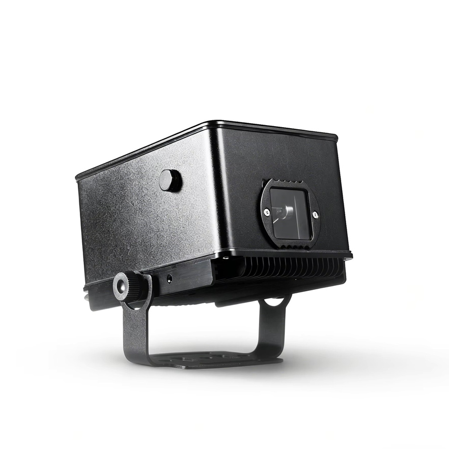 DJXFLI RGB 3in1 Laser-Bühnenbeleuchtung mit 3W LED, IP65 wasserdicht, Schwarz, mit DMX-Steuerung für iOS und Android zur 3D-Animation und Logo-Projektion - Bild 2