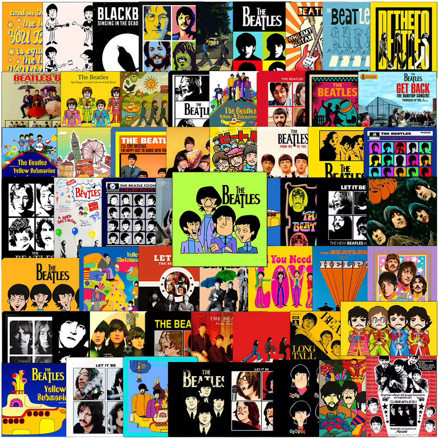 135 Stück The Beatles Rock Mini-Aufkleber in Multicolour für DIY-Dekorationen von RecordingYourLife Store - Bild 4