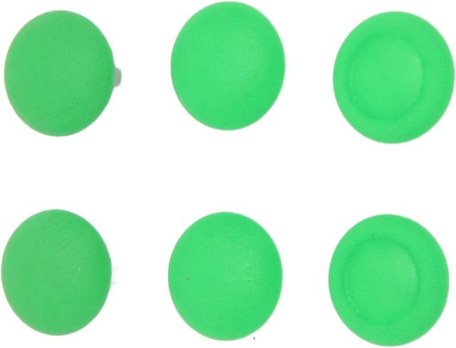 DIYelecs 6 in 1 3D Joystick Button Cover Rutschfeste Ersatz Daumengriffe für PS5 Elite Controller in Grün - Bild 1