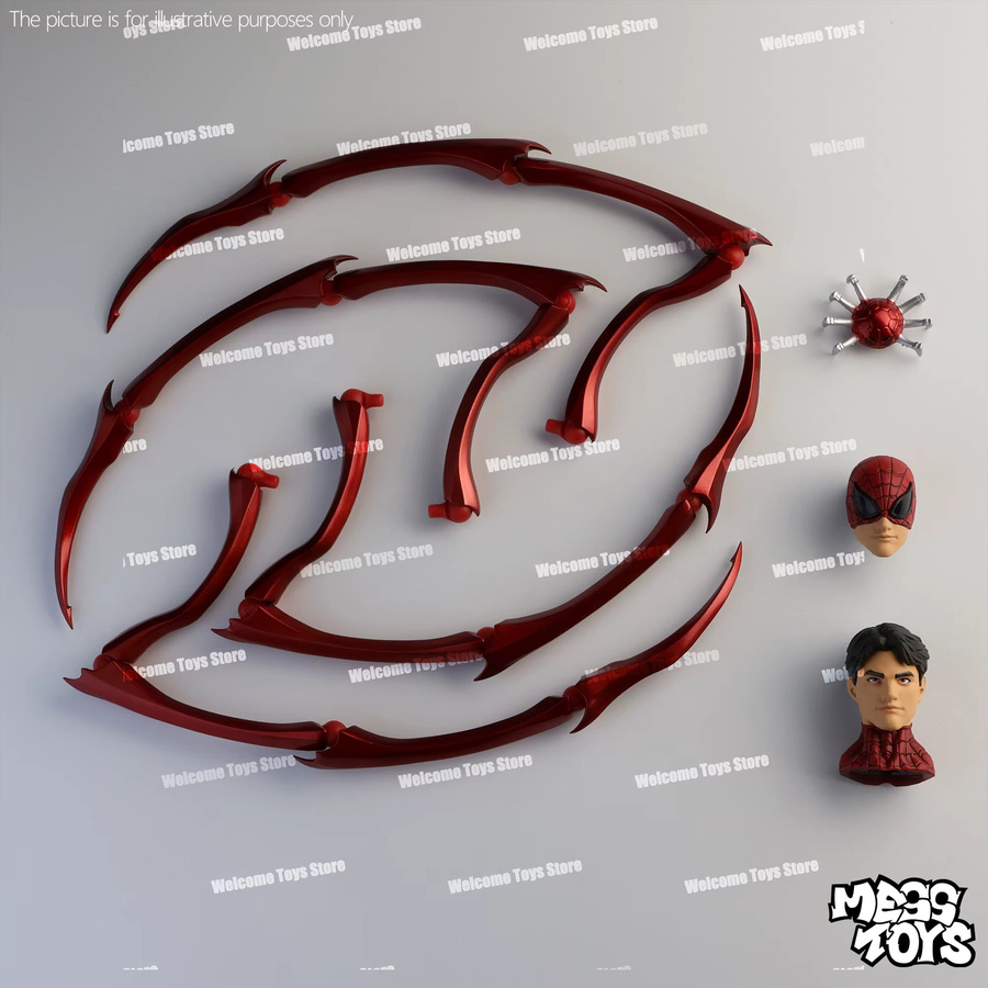 Mess Toys Spiderman Superior Neighbor Spider-Man Ultimate Peter Parker Marvel Actionfigur - Bild 3