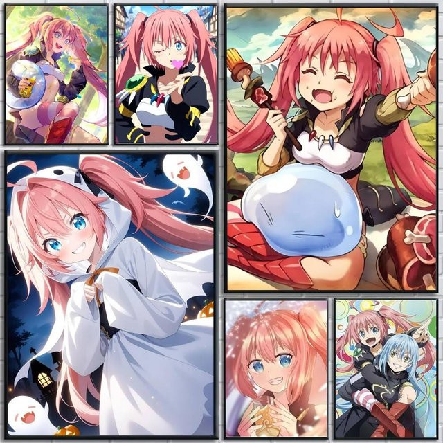 Milim Nava Anime Poster aus selbstklebendem Papier in Multicolour für deine Wandgestaltung - Bild 1