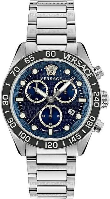 Versace Armbanduhr, Quarz, Edelstahl, 43 mm, Herren, silber - Bild 1
