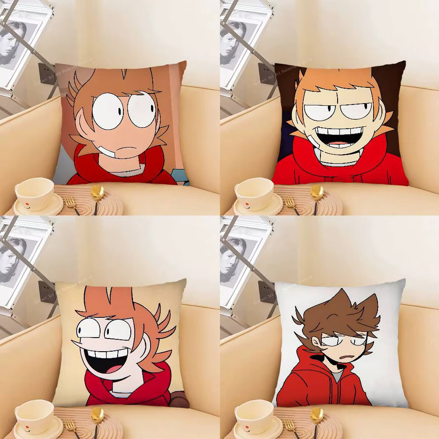 52TOYS Eddsworld Tord Kissenbezug, quadratisches Design in Multicolour, B/T/H: 40 x 40 x 40 cm - Bild 2