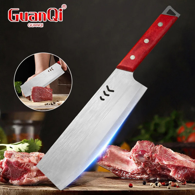 GuanQi Geschmiedetes Hackmesser aus Edelstahl für Fleisch und Gemüse - Bild 1
