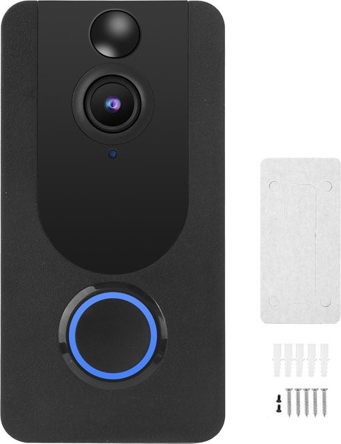GoolRC Intelligente Drahtlose Video-Türklingel mit Gegensprechanlage und Nachtsicht in Schwarz - Bild 1