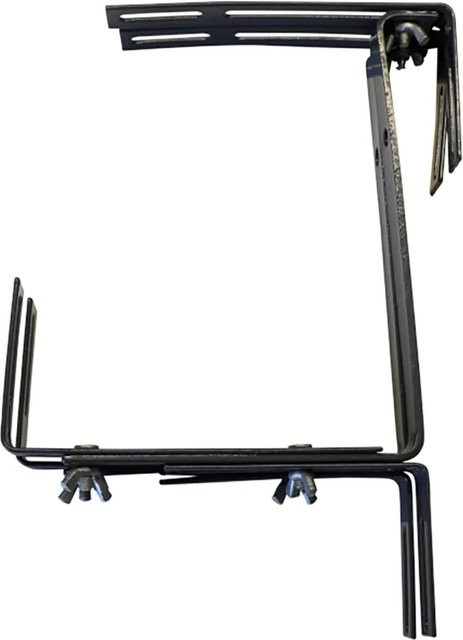 Siena Garden Blumenkastenhalter Gigant, 2 Stück, 3-fach verstellbar, Anthrazit Grau, Höhe: 26,5 cm, Durchmesser: 47 cm - Bild 1