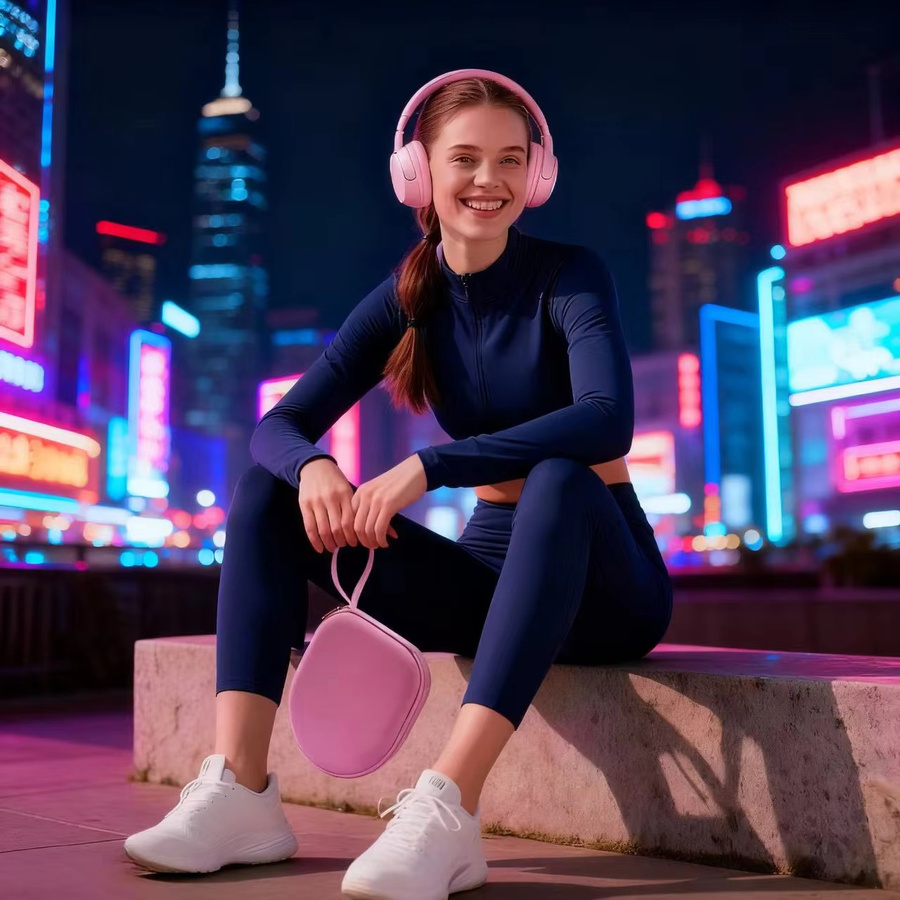 Tragbare Kopfhörerhülle für JBL Tune 510BT 520BT 720BT 770NC 660NC 670NC und Sony WH-CH720N WH-CH520, Kopfhörertasche in Schwarz oder Pink - Bild 3