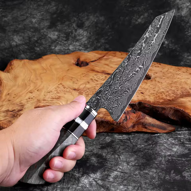 xituo 1-8-teiliges Damast-Küchenmesser-Set aus japanischem Damaststahl mit Holzgriff für Profiköche - Bild 1
