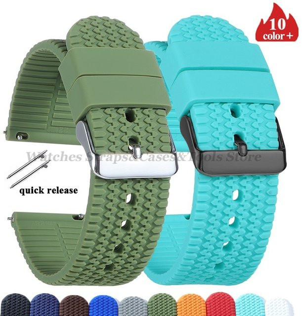 Uhrenarmband Silikon, Schnellverschluss, Unisex - Bild 1