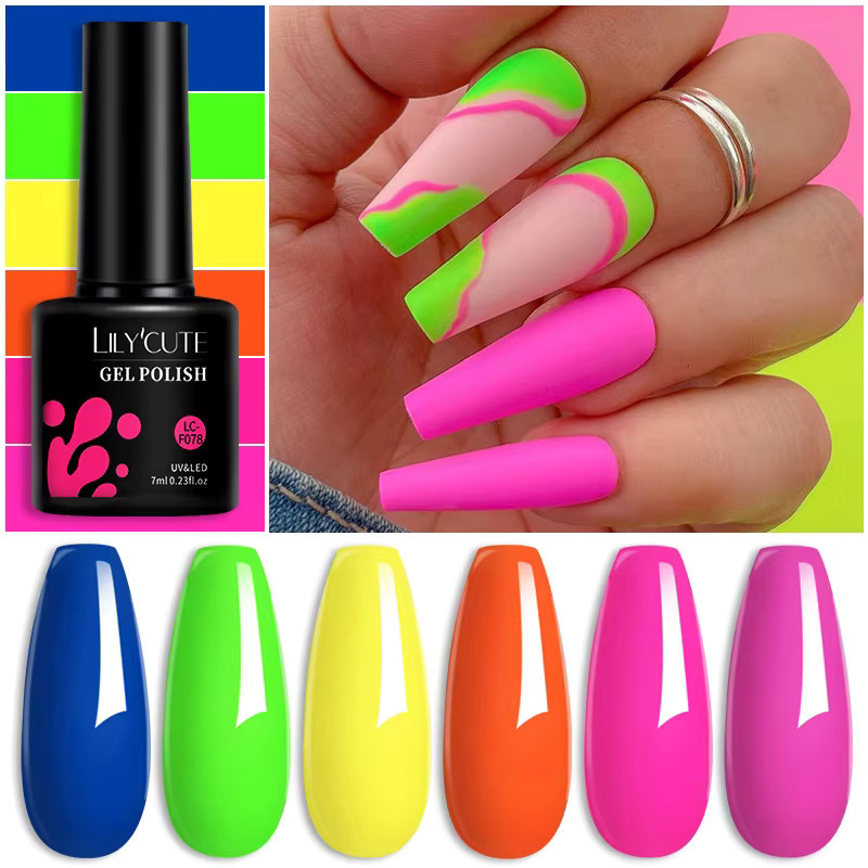 LILYCUTE Gel-Nagellack Neonfarbe, 7 ml - Bild 2