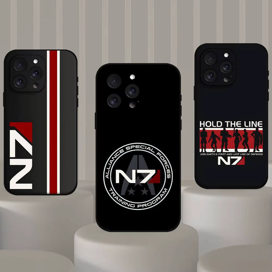 Mesuca N7 M-Mass Effect Handyhülle für iPhone 11 bis iPhone 17 Pro Max in Schwarz - Bild 5