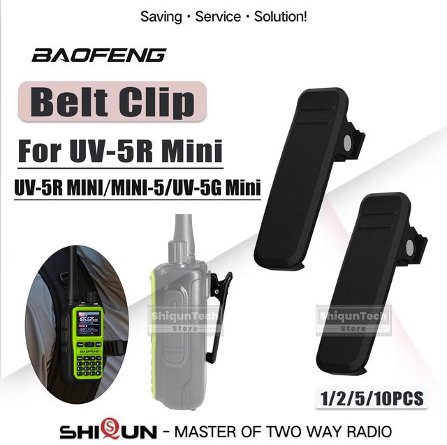 Baofeng UV-5R Mini-Gürtelclip für Walkie-Talkies in Schwarz - Bild 1