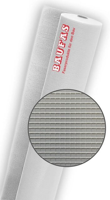 Baufan Glasfasergewebe für Innengewebe in Weiß, 1 m x 50 m - Bild 1