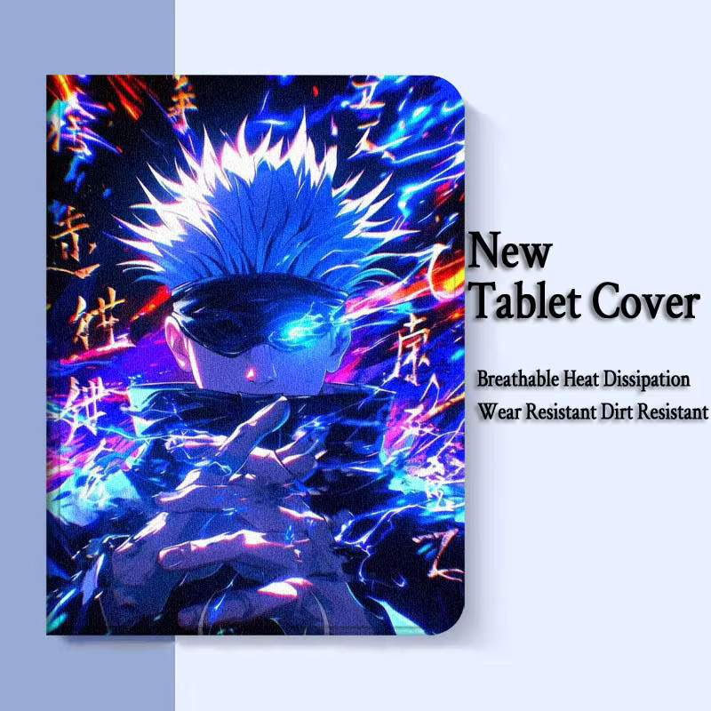 Jujutsu Kaisen Logo Art Schutzhülle für Samsung Galaxy Tab A7 A8 A9 S6 S7 S8 S9 S10 S11 Lite Plus (Mehrfarbig) - Bild 3