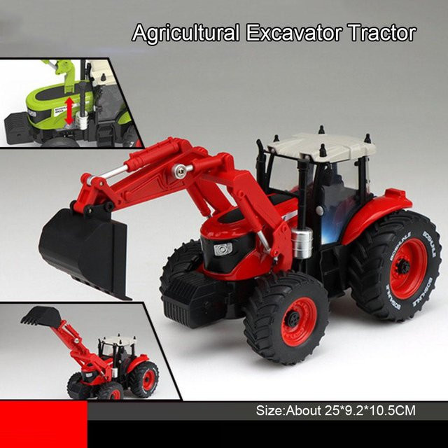 Linyi toy car Bagger Bulldozer Modell, 1:32, Metall, Licht und Sound, ab 14 Jahren - Bild 1