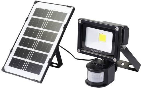 Sygonix SY-5461108 Solar-LED-Flutlicht mit Bewegungsmelder, 10W, Weiß - Bild 1