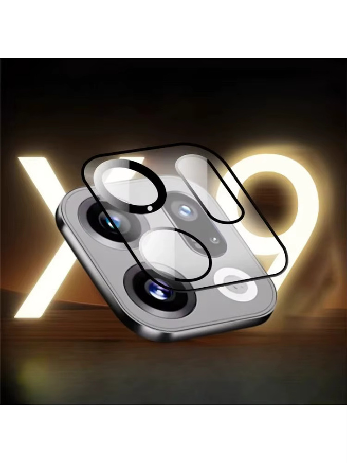 OPPO Find X9 Pro Kamera-Schutzfolie aus gehärtetem Glas mit 3D gebogener AR-Abdeckung, transparent - Bild 2