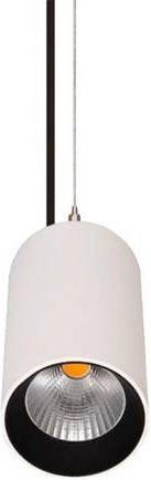 Brumberg LED-Pendelleuchte in Strukturweiß, runde Deckenlampe aus Aluminium und Glas - Bild 1