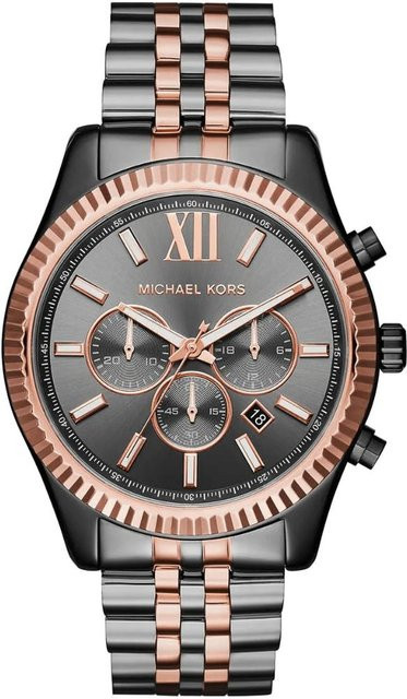 Michael Kors Chronograph, Edelstahl, Quarz, 44 mm, Herren, Grau - Bild 1