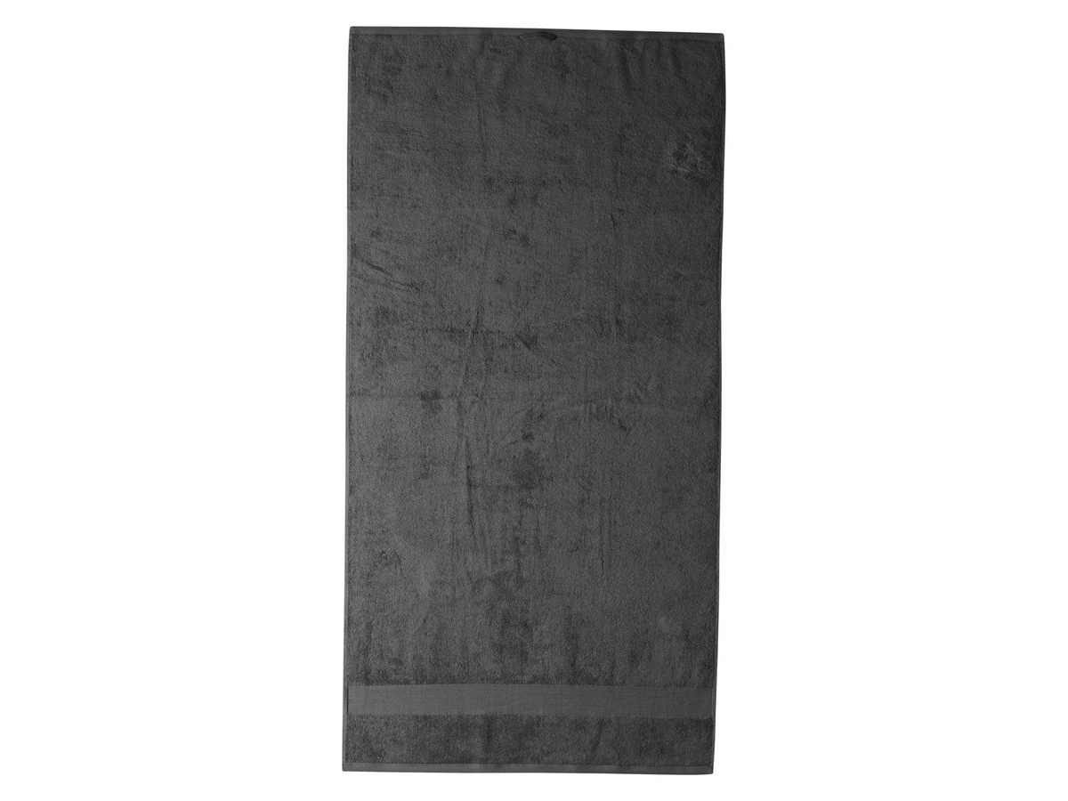 LIVARNO Frottier-Duschtuch aus Baumwolle, Grau, Breite: 70 cm, Höhe: 140 cm - Bild 2