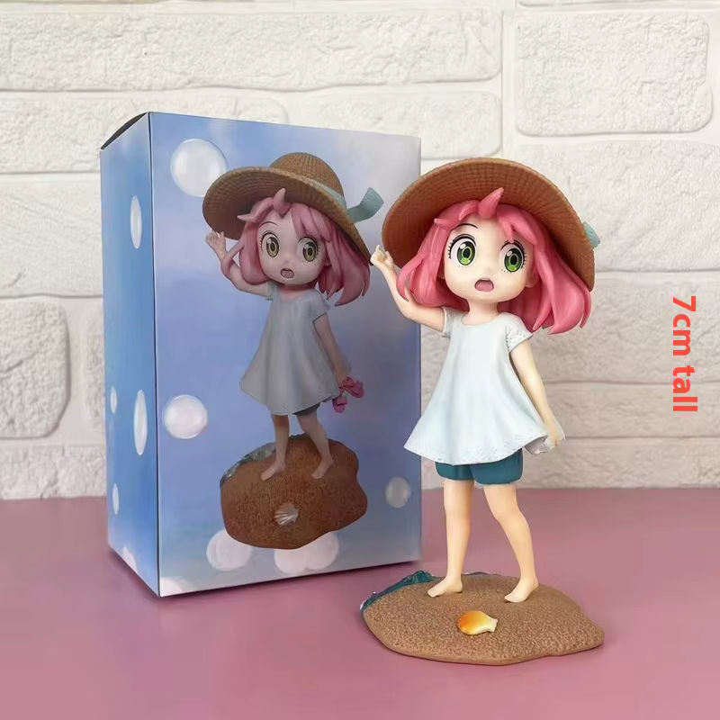 Bandai Spy X Family Anya Sommer Strand Actionfigur Anime Dekoration aus Kunststoff, mehrfarbig - Bild 4
