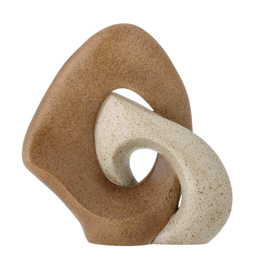 Bloomingville Dekofigur Esad aus Polyresin in Braun mit skandinavischer Eleganz und abstraktem Design, Höhe: 21,5 cm - Bild 1