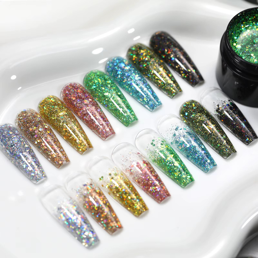 Misscheering Nagellack Gel, Glänzend, 01, Unisex - Bild 5