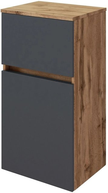 Held Möbel Unterschrank Bari in matt Grau-Wotaneiche, Breite: 40 cm, Höhe: 79 cm, Tiefe: 35 cm - Bild 1