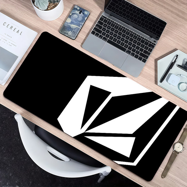 Volcom Mauspad Schwarz rutschfest und verdickt mit Lockedge-Design für Gaming und Büro - Bild 1