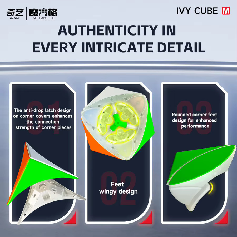 Qiyi IVY Cube, Magnetische Version, Zauberwürfel, Puzzle Spielzeug - Bild 3