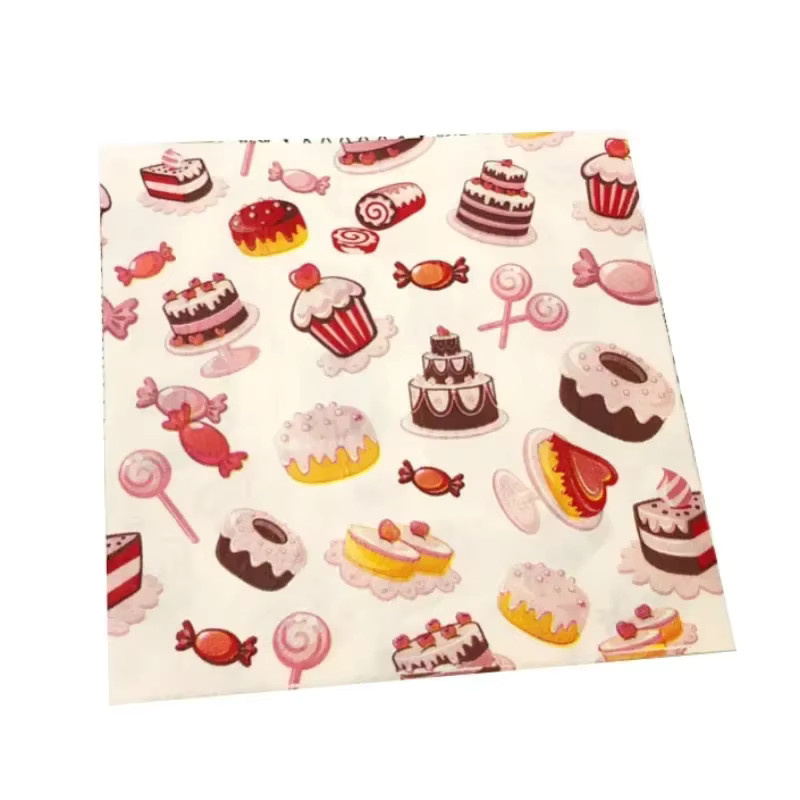 GUANYAO Bunte Geburtstag Servietten aus Papier, Quadratisch, 2-lagig, B/B: 33 x 33 cm, 20 Stück - Bild 5