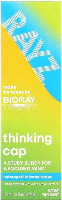 BioRay Rayz Thinking Caps Kräutertropfen, Zitronengeschmack, 59 ml, Kinder - Bild 1