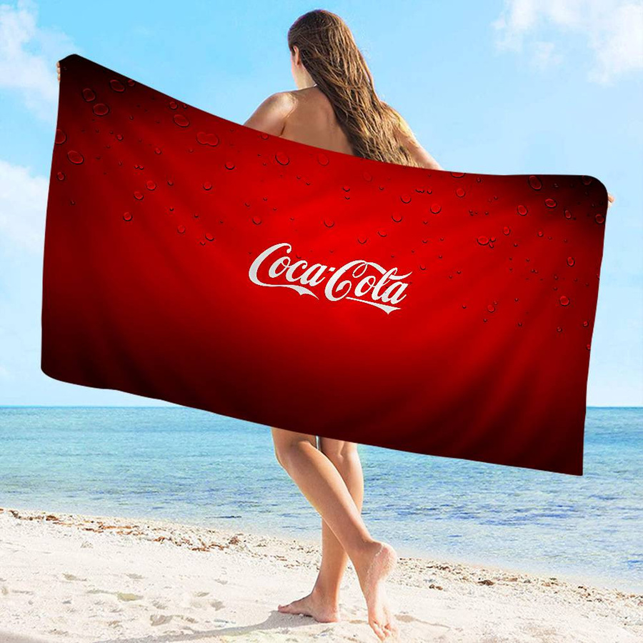 C-Cocas C-Colas Mikrofaser Strandtuch mit Grafikprint, weiß, B: 40 cm, H: 60 cm - Bild 4
