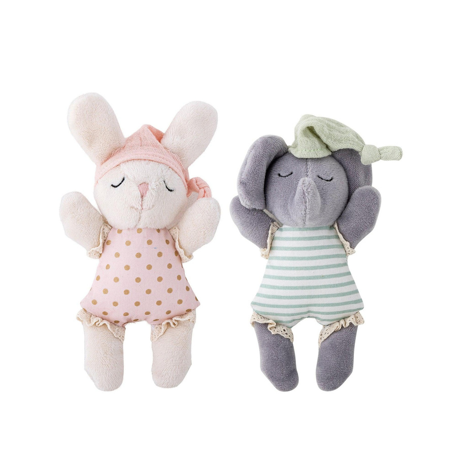 Bloomingville Mini Elie, Weiches Tierpuppen-Set, Bunt - Bild 1