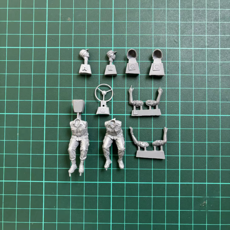 MEEKLION MODEL US Artillery Crew, unbemalter Harzmodellbausatz, 1/35 - Bild 3