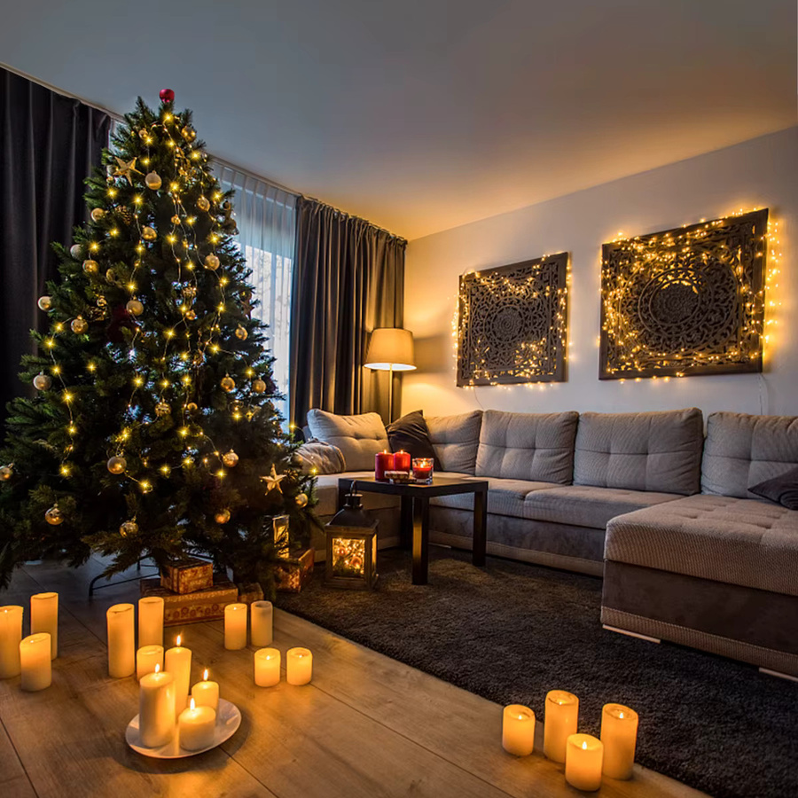 MALITAI LED Lichterkette aus Kupferdraht in Warmweiß, wasserdicht für Outdoor, Garten, Party, Hochzeit und Weihnachten - Bild 2