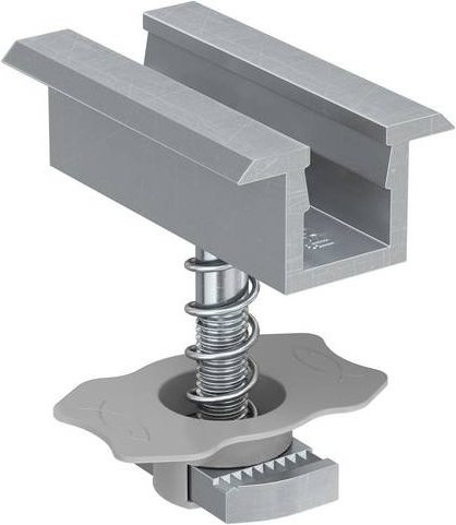 Fischer Mittelklemme PM C 33-39 AL in Silber aus Edelstahl und Kunststoff - Bild 1