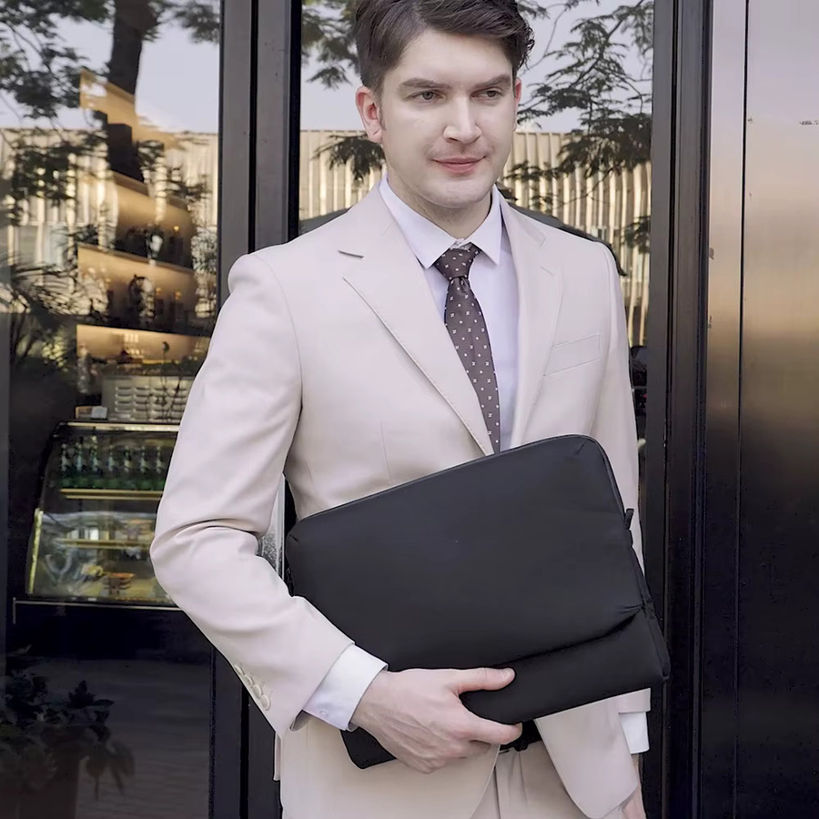 ValueWin Laptop-Hülle Business-Tasche für MacBook Air Pro, Lenovo, HP, Huawei und Asus in Blau oder Schwarz - Bild 4