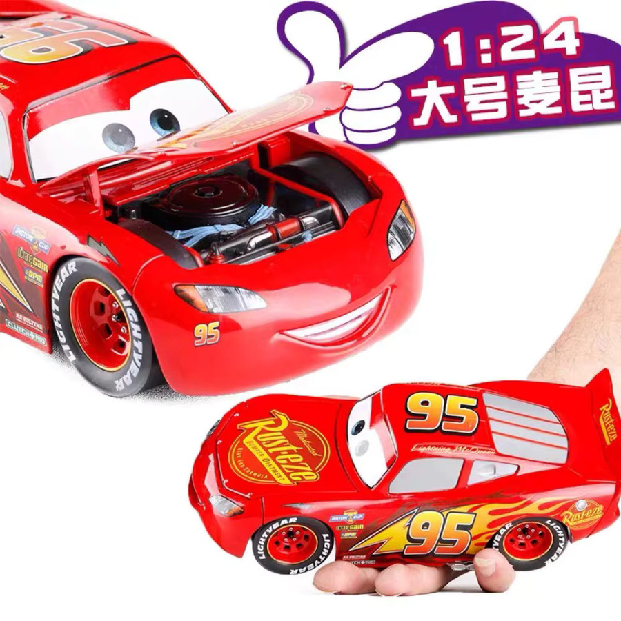 Jada Disney Lightning McQueen, Rennwagen-Spielzeug, 1:24, Rot, Metall, ab 8 Jahren - Bild 4