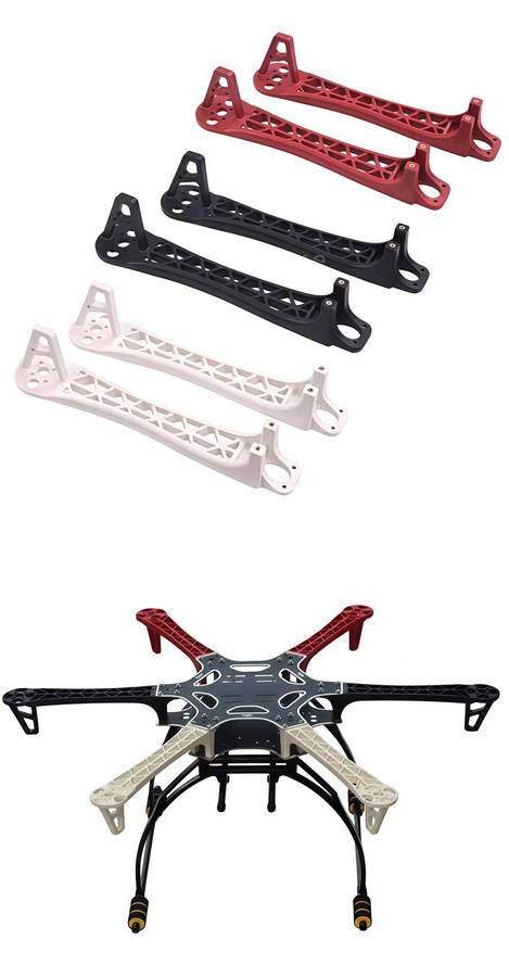 KePaQi F550 Sechs-Achsen-Rahmen aus Kohlefaser-Nylon mit integrierter Leiterplatte für Multi-Rotor-UAV Luftaufnahmen und Vermessung in Multicolor - Bild 3